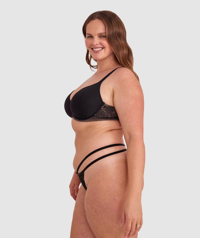 Romance String Knicker - Black