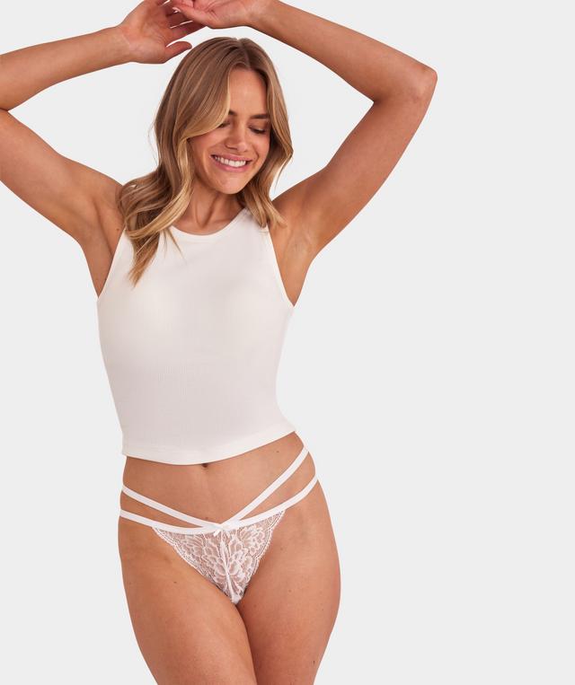Romance Mini V Knicker - Ivory