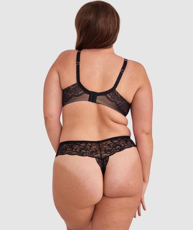 Romance V String Knicker - Black