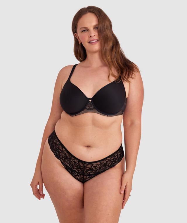 Romance V String Knicker - Black