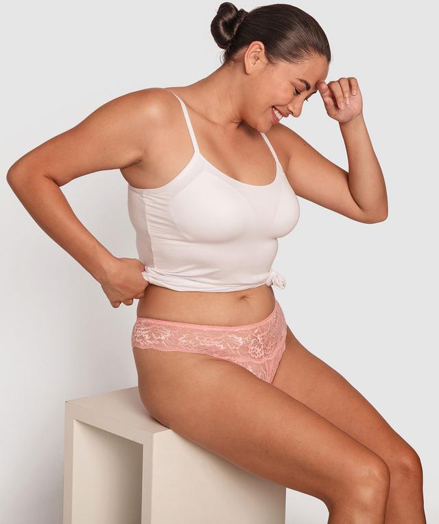 Romance V String Knicker - Pink