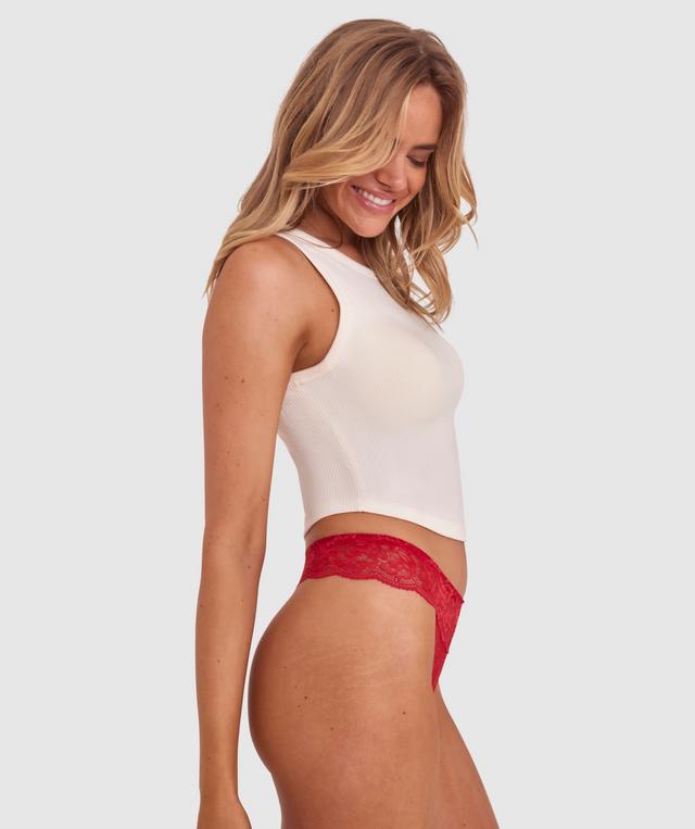 Romance V String Knicker - Red