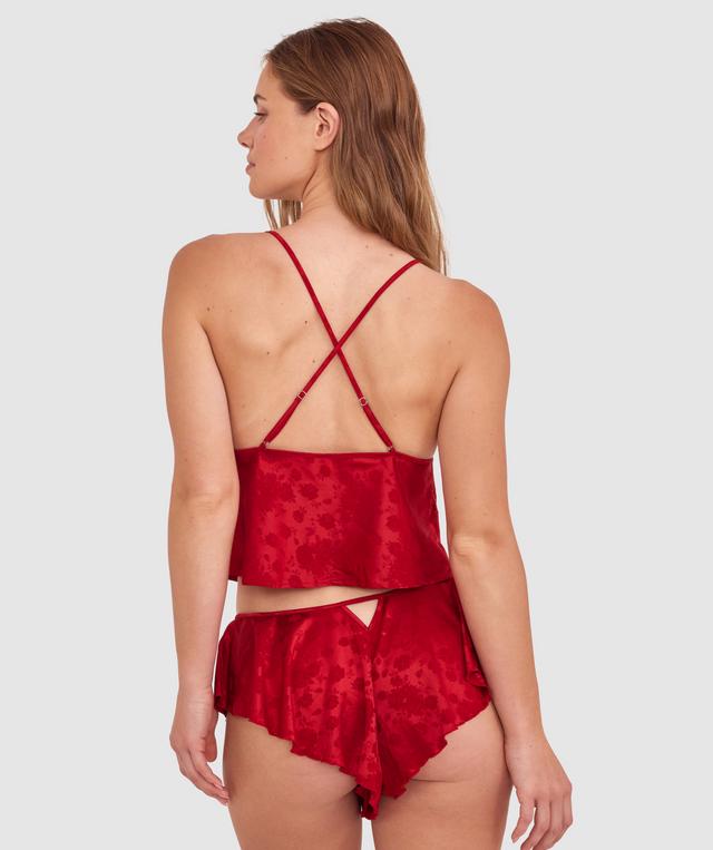 Rosalie French Knicker - Dark Red 2