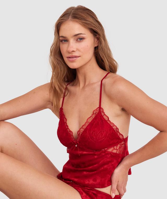 Rosalie French Knicker - Dark Red 2
