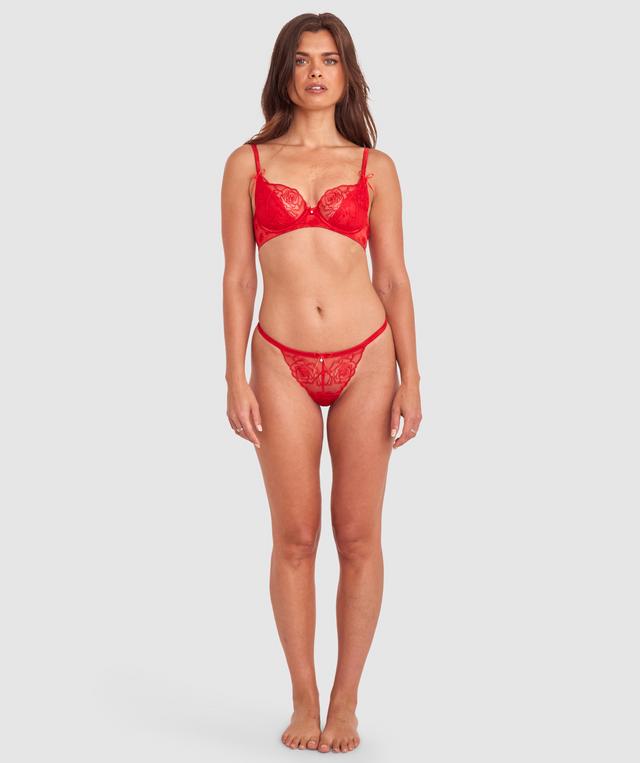 Rosalie G String - Dark Red