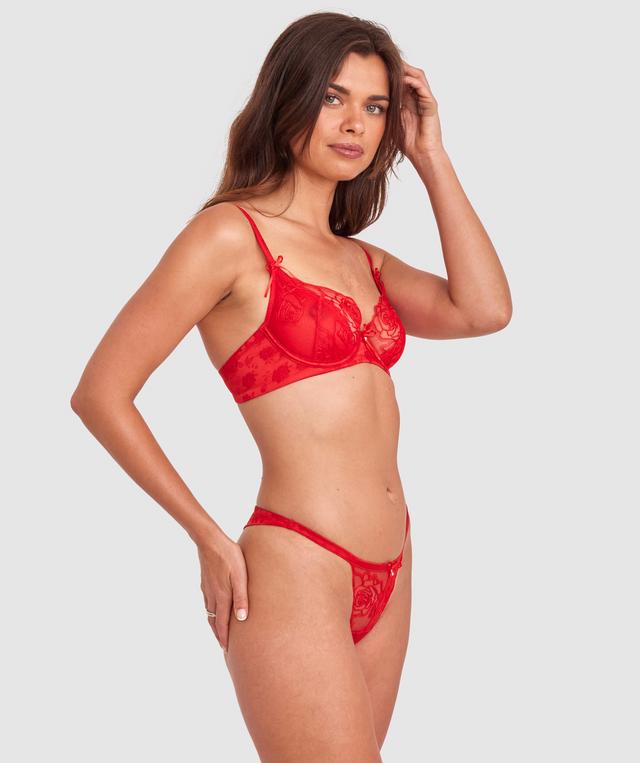 Rosalie G String - Dark Red