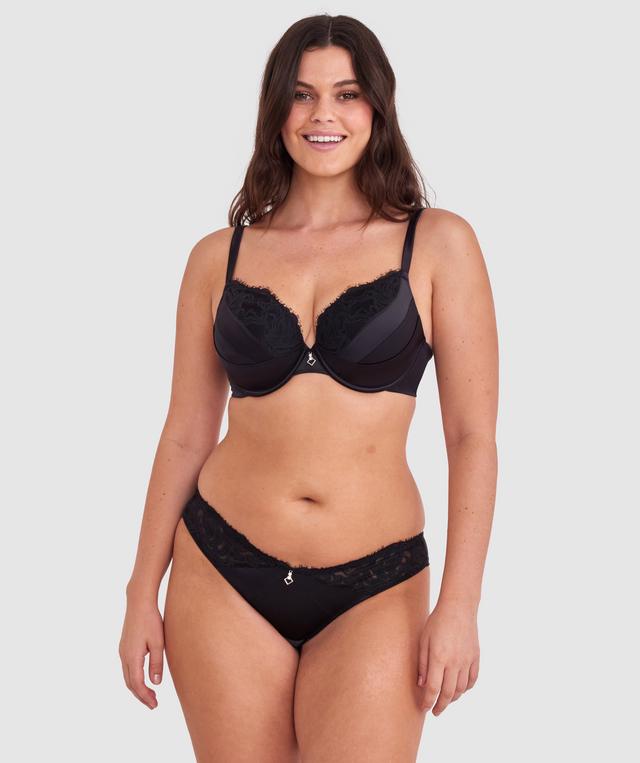 Rosaria Lightly Lined Full Cup Bra - Black