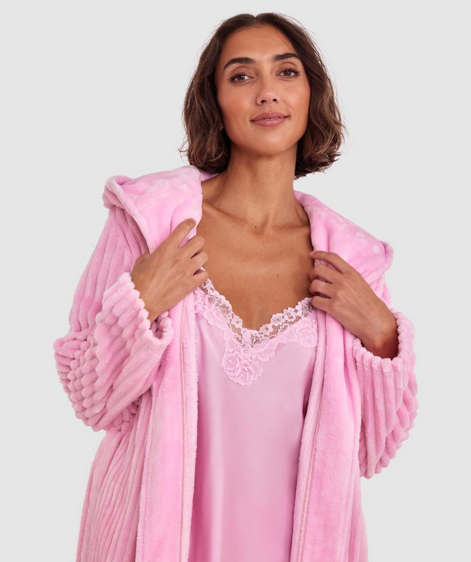 Rose Short Gown - Dusty Pink