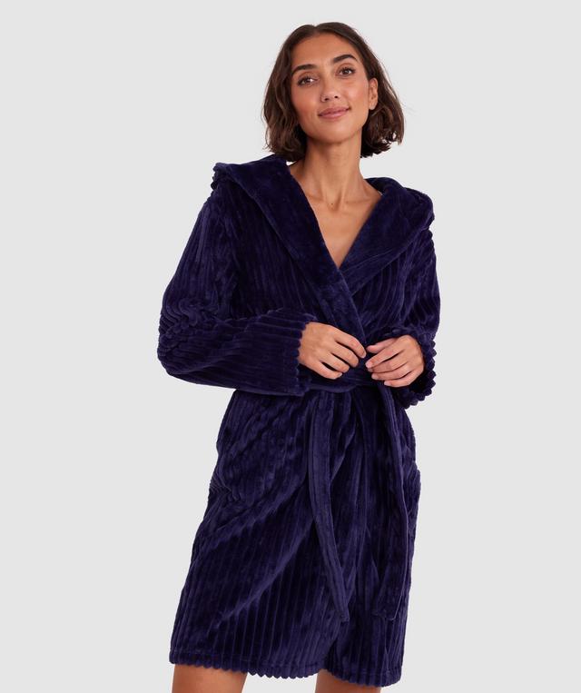 Rose Short Gown - Navy