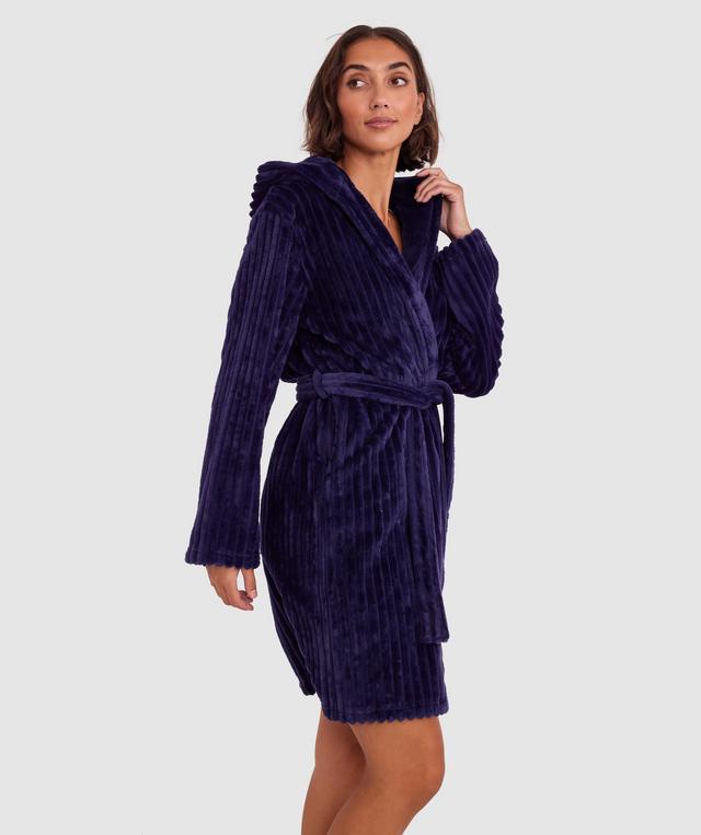 Rose Short Gown - Navy
