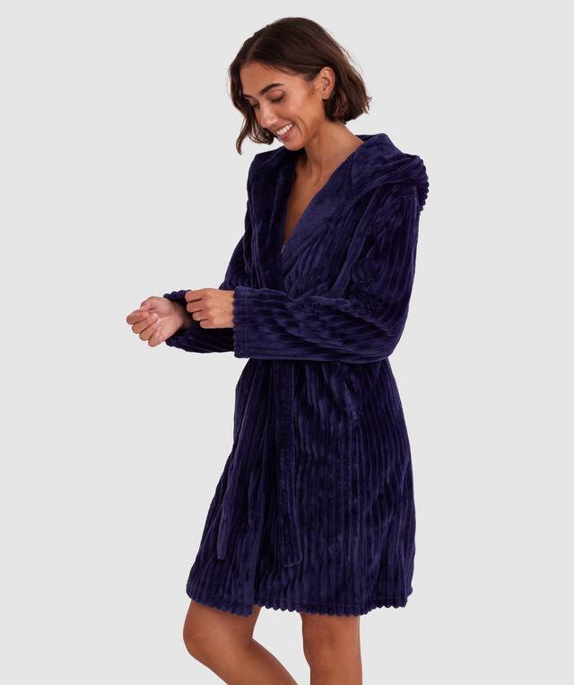 Rose Short Gown - Navy