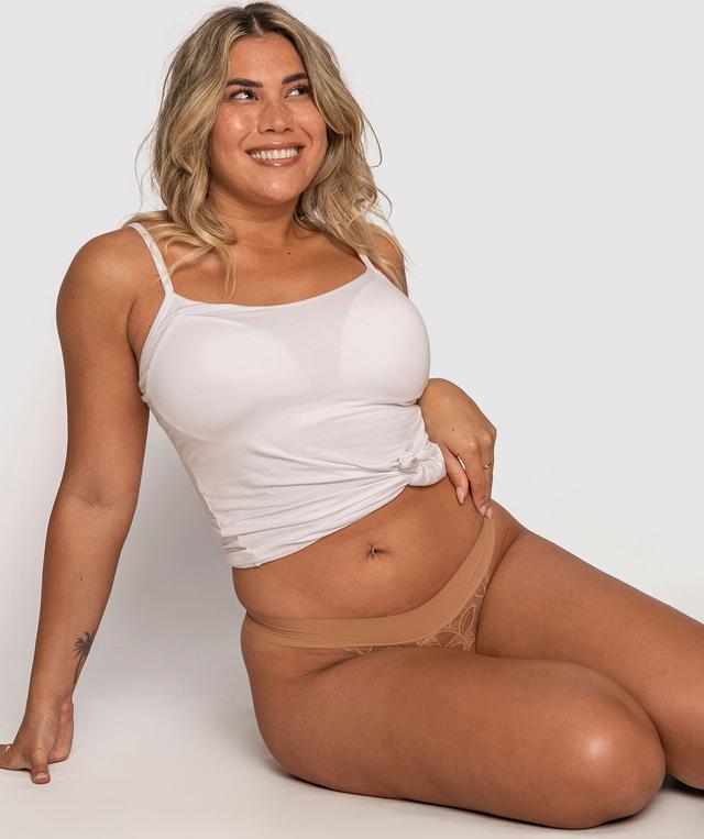 Rosewood V String Knicker - Nude 4