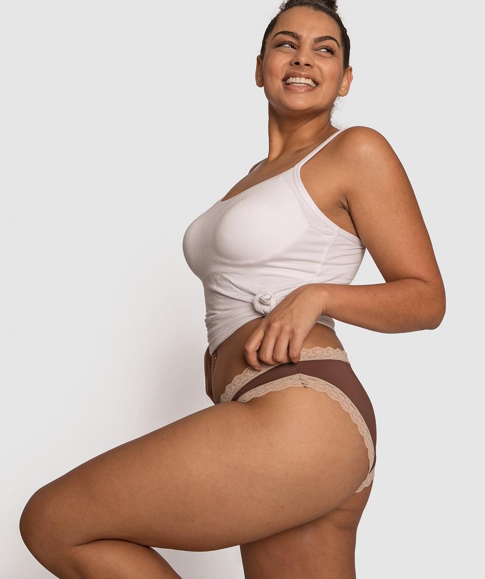 Rosy Bikini Knicker - Nude 6
