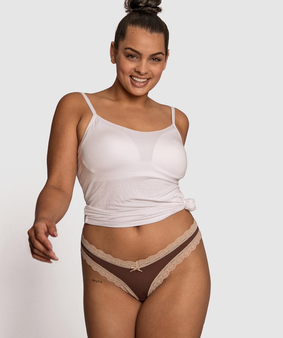 Rosy High Cut Brief - Nude 6