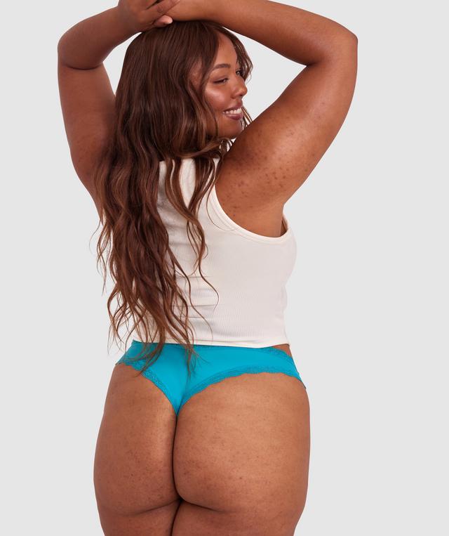 Rosy High Cut Brief - Teal