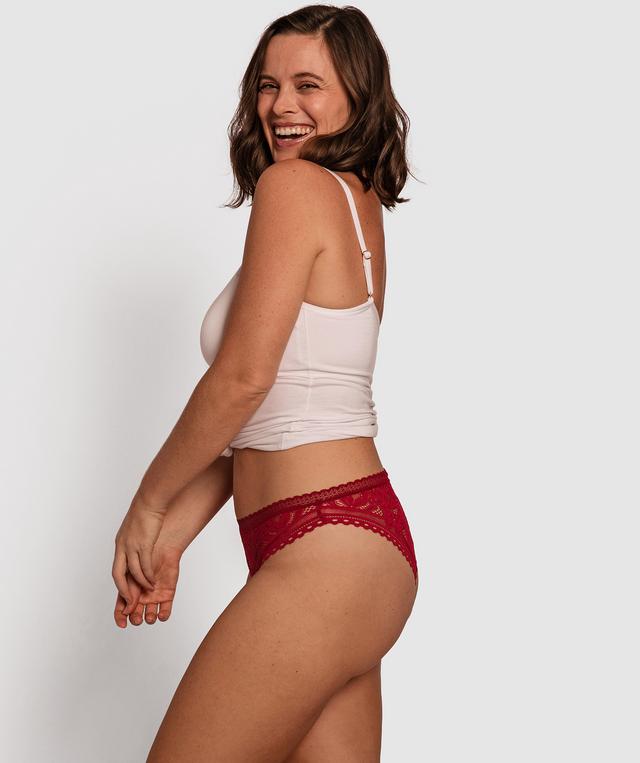 Rowina Brazilian Knicker - Dark Red