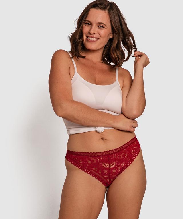 Rowina Brazilian Knicker - Dark Red