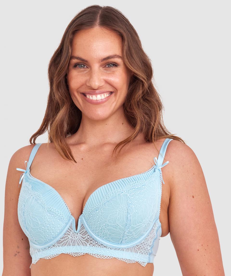 Sable Lightly Lined Bra - Pale Blue