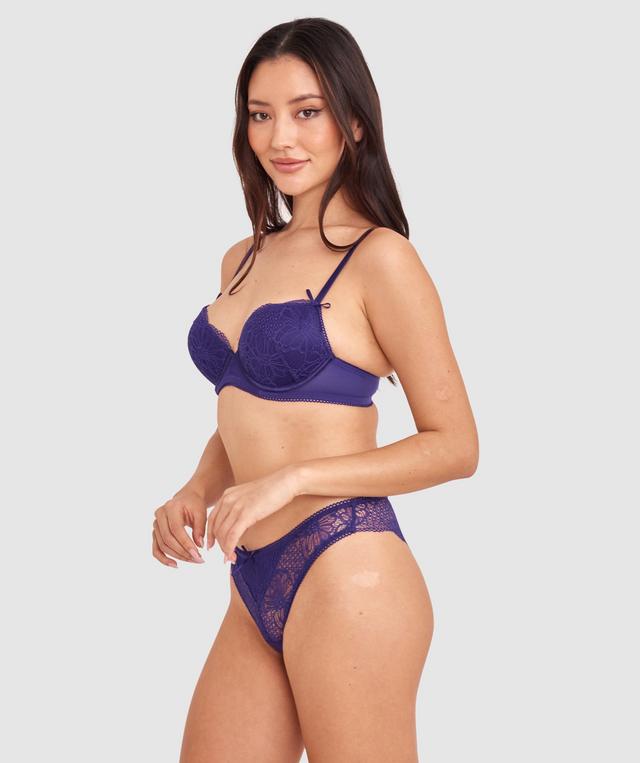 Sable Push Up Bra - Dark Purple