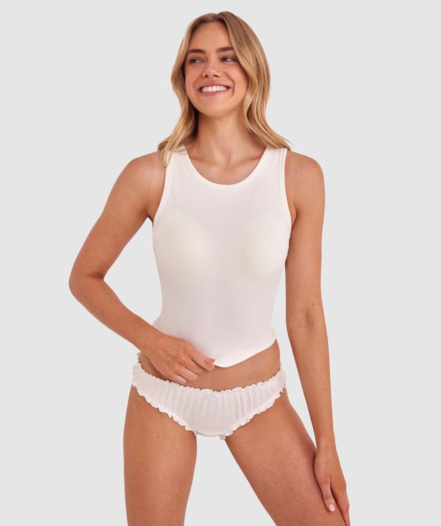 Sadie Brazilian Knicker - Ivory