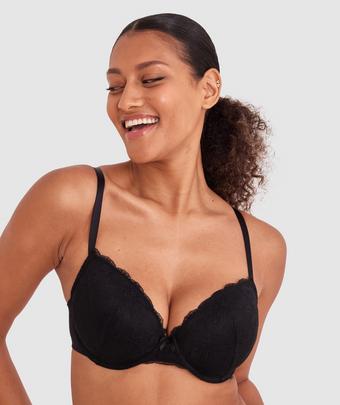 Sally Lightly Lined Bra-Black (BLACK)