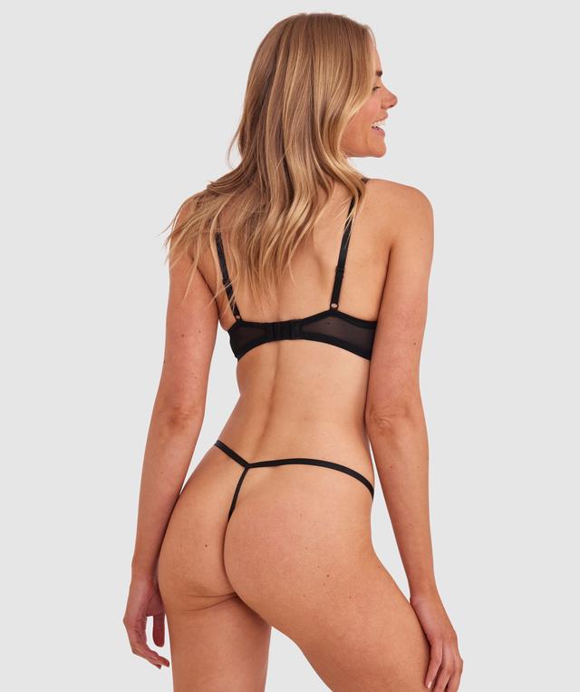 Sally Push Up Bra - Black