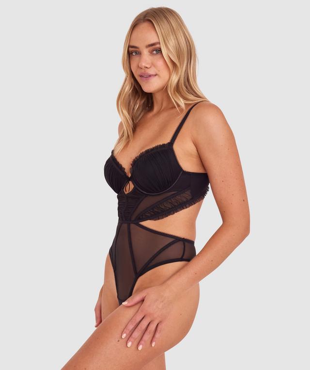 Samira Push Up Bodysuit - Black