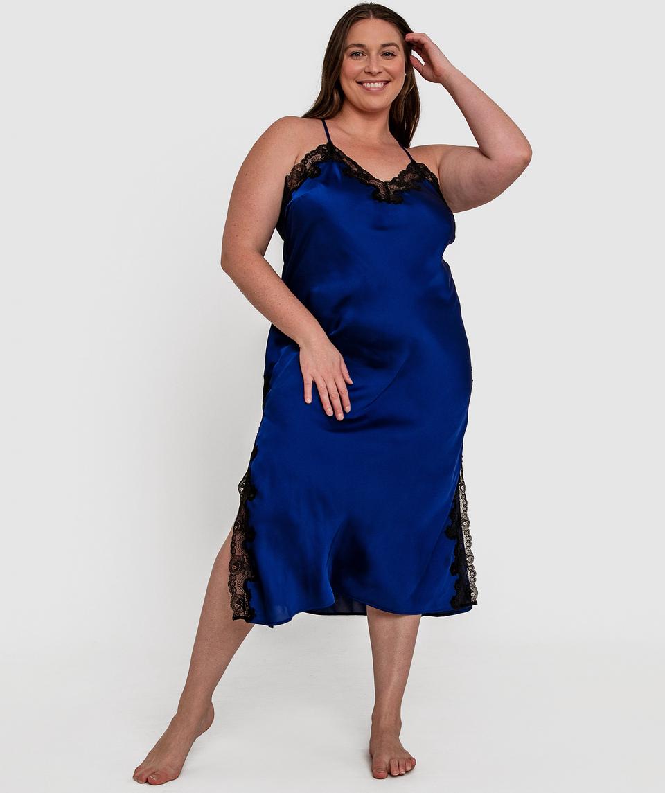 Sammy Low Back Long Slip - Navy