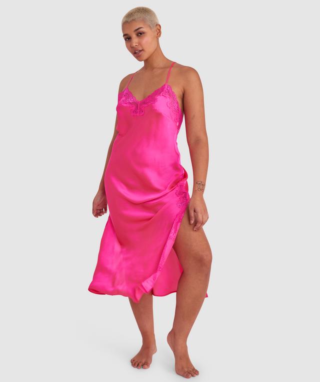Sammy Low Back Long Slip - Pink