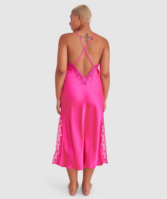 Sammy Low Back Long Slip - Pink