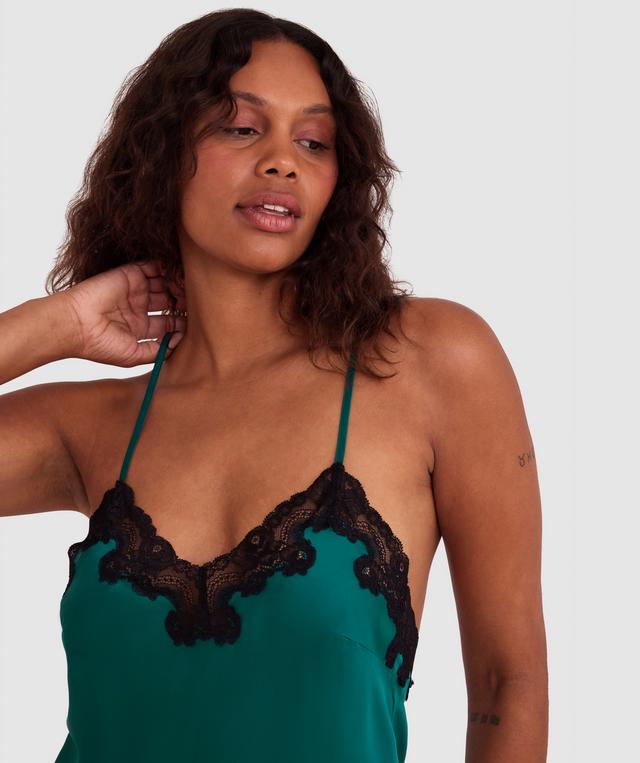 Sammy Short Slip - Dark Green