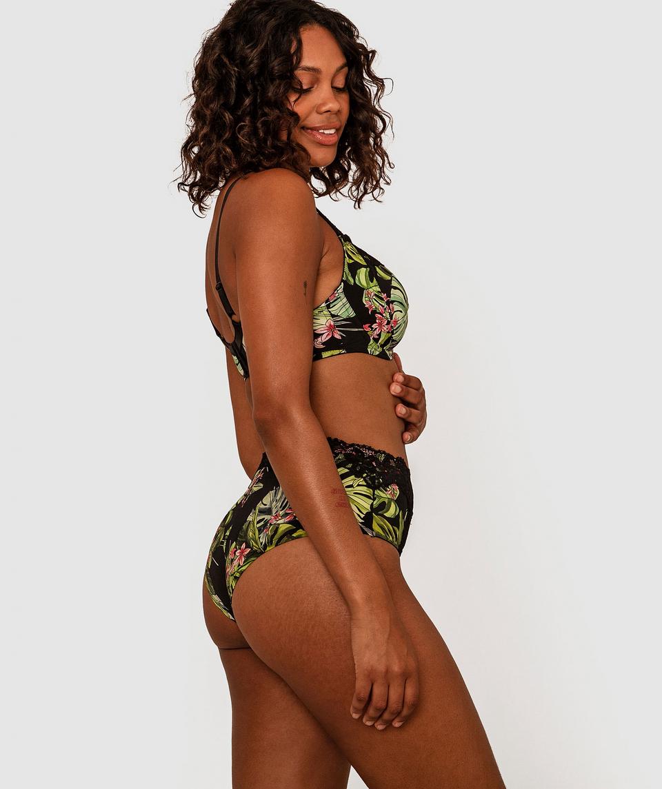Sapphire Full Brief - Tropical Print