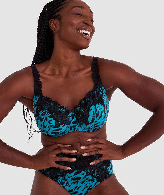 Sapphire Full Coverage Underwire Bra - Print Animal