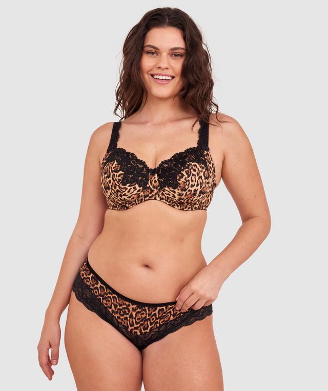 Sapphire Full Coverage Underwire Bra - Print Animal