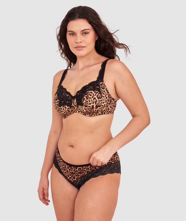 Sapphire Full Coverage Underwire Bra - Print Animal