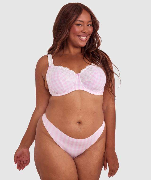 Sapphire Full Coverage Underwire Bra - Print Check