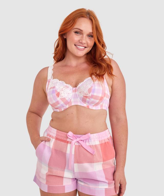 Sapphire Full Coverage Underwire Bra - Print Check