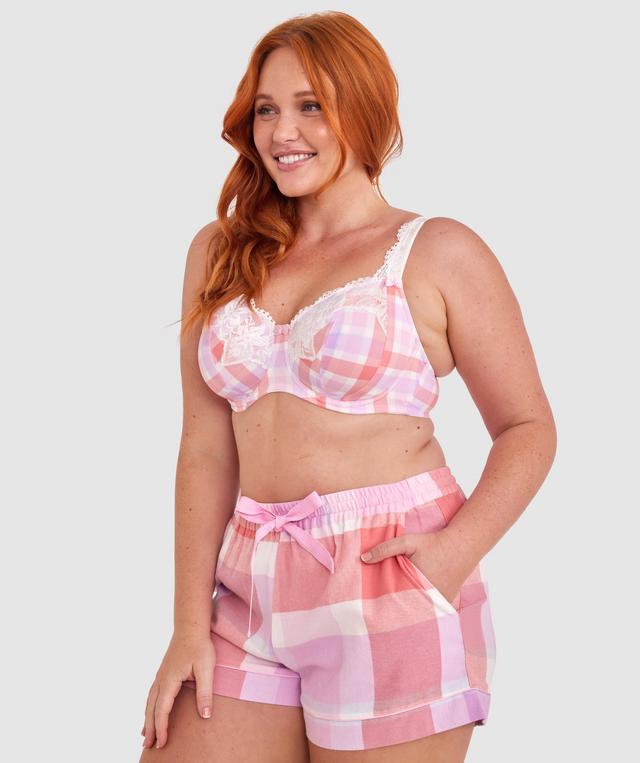Sapphire Full Coverage Underwire Bra - Print Check