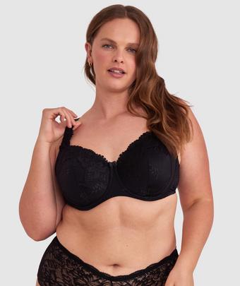 Sapphire Full Cup Bra - Black (BLACK)