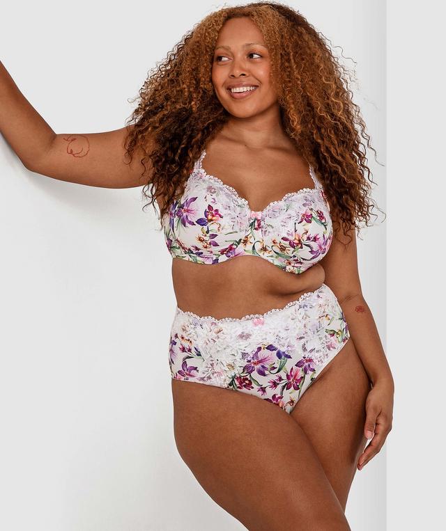 Sapphire High Waist Brief - Print Floral