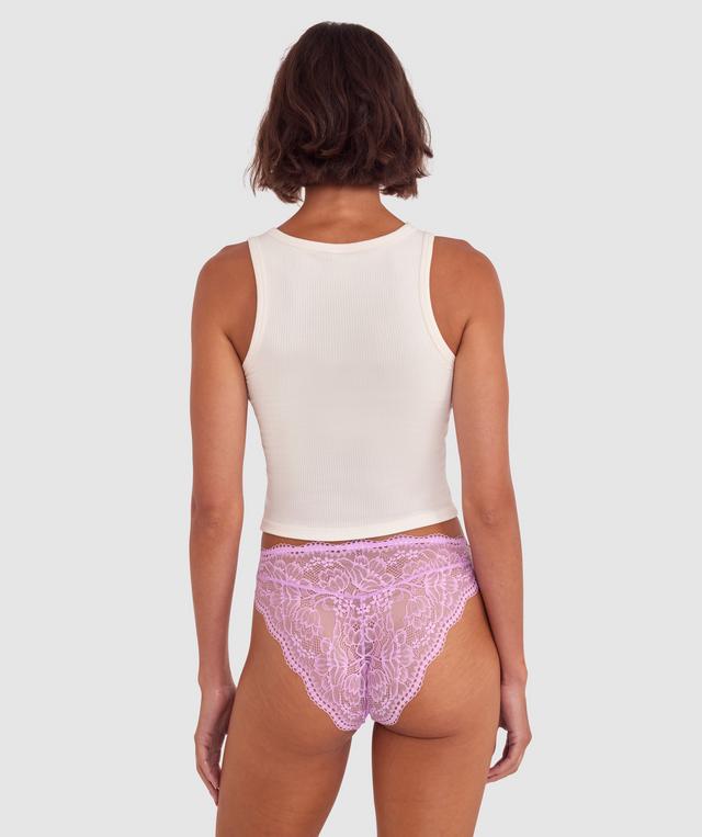 Sara High Waist Brazilian Knicker - Lavender