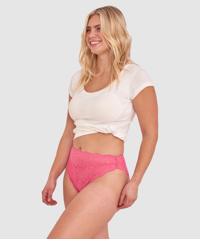 Sara High Waist Brazilian Knicker - Rose