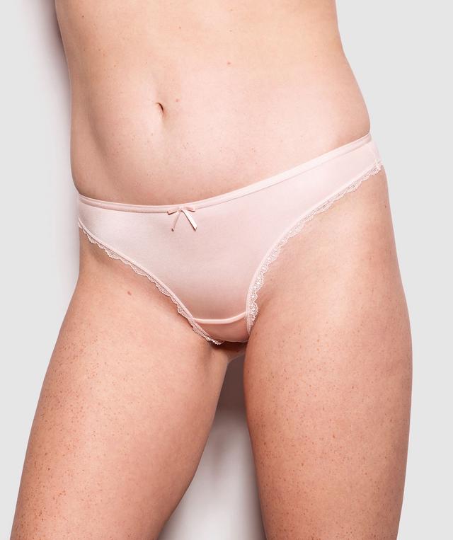 Sarah V String Knicker - Light Pink