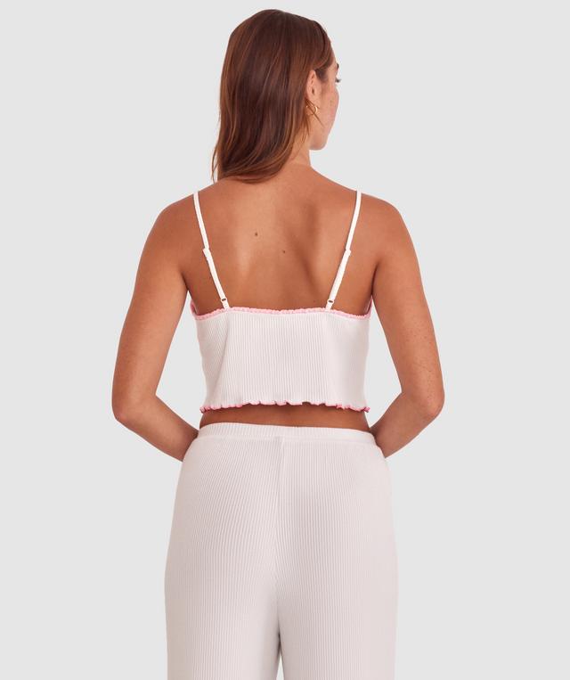 Sary Bralette - Ivory/Pink