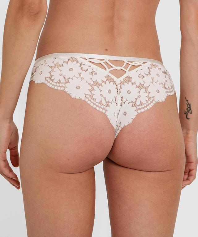 Saskia Brazilian Knicker - Ivory