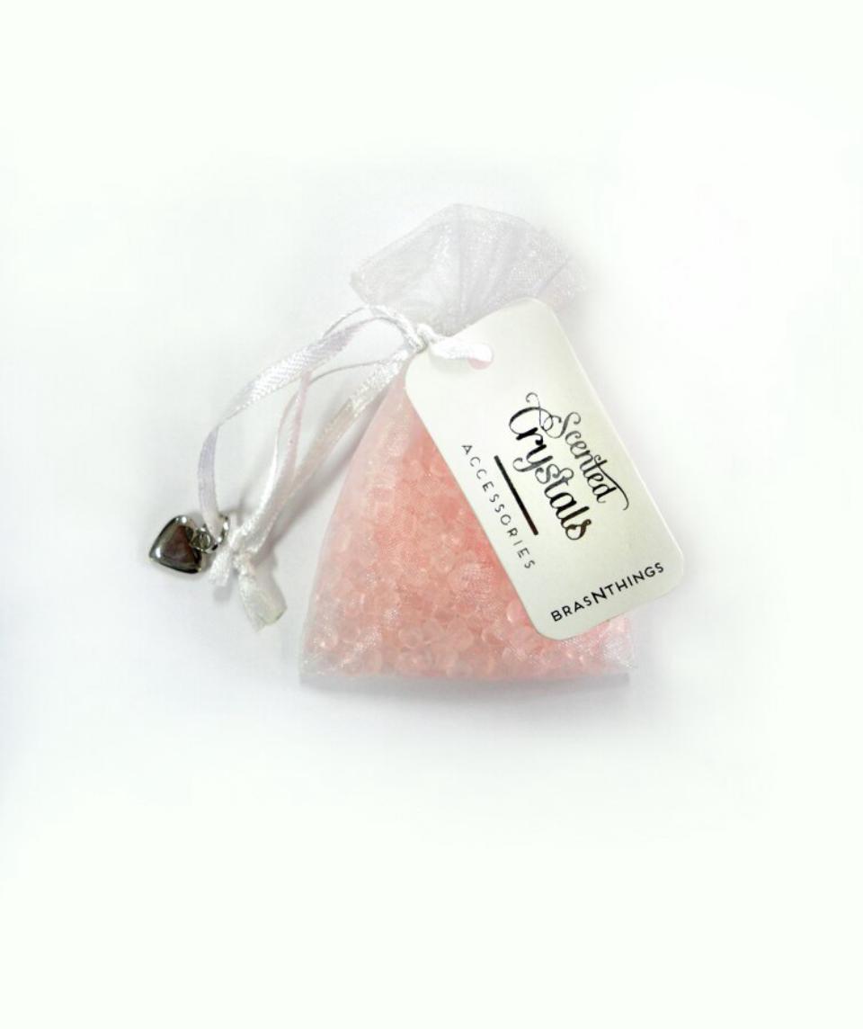 Scented Crystals Organza Satchel - Light Pink