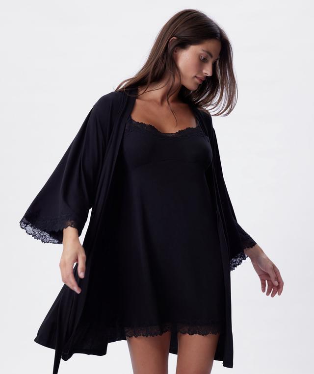 Selene Short Wrap - Black