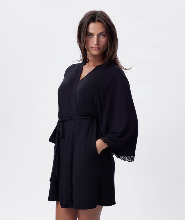 Selene Short Wrap - Black
