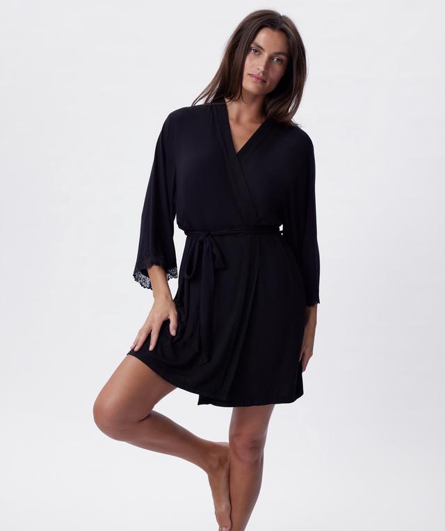 Selene Short Wrap - Black