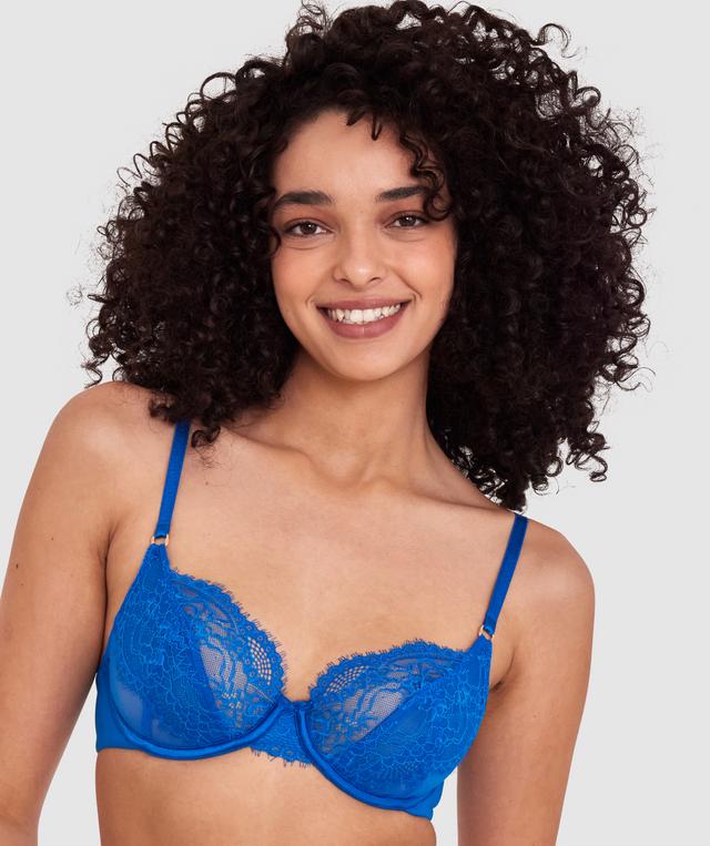 Sexy Basics Lace Underwire Bra - Navy